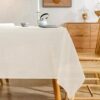 Karseteli Linen Rectangle Tablecloth, 60 x 84 Inch