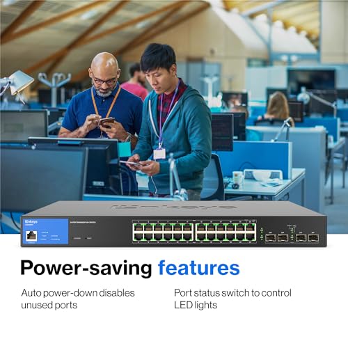 Linksys 24 Port Gigabit Managed Network Switch - Image 3