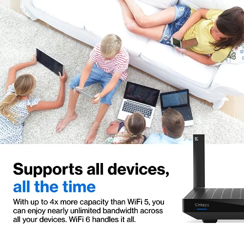 Linksys Dual-Band Mesh WIFI 6 Router AX3000 - Image 4
