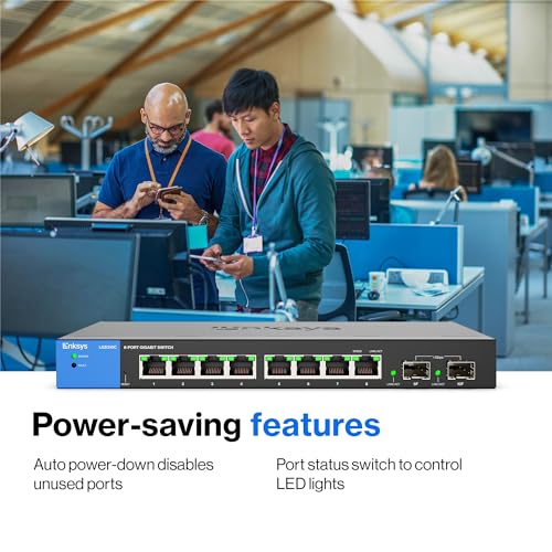 Linksys LGS310C 8 Port Gigabit Managed Switch - Image 5
