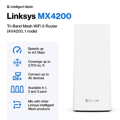 Linksys MX4200 Mesh WiFi Router AX4200 - Image 3