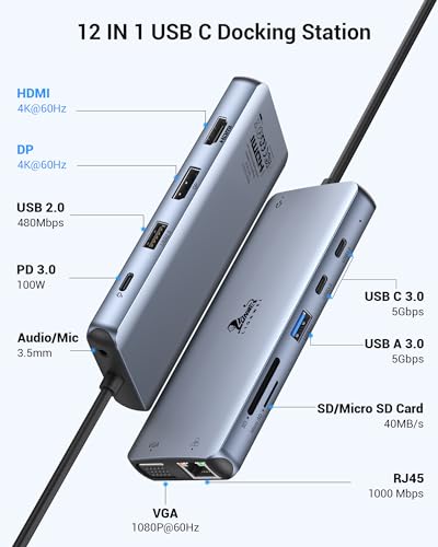 LIONWEI USB C Docking Station Dual Monitor - Image 2