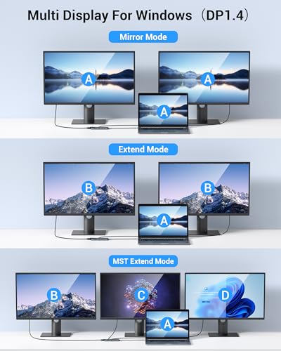 LIONWEI USB C Docking Station Dual Monitor - Image 3