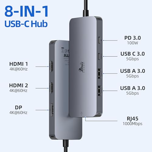 LIONWEI USB C Docking Station Dual Monitor - Image 2