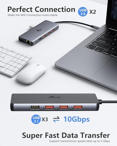 LIONWEI USB C Docking Station Dual Monitor - Image 5