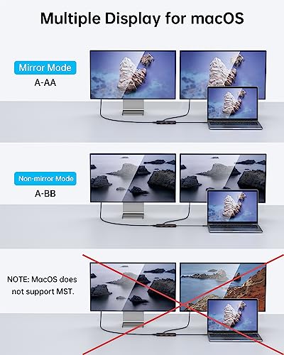 LIONWEI USB C Dual Monitor HDMI Hub - Image 4