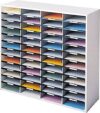Fellowes Literature Organizer, 48 Letter Sections, Dove Gray