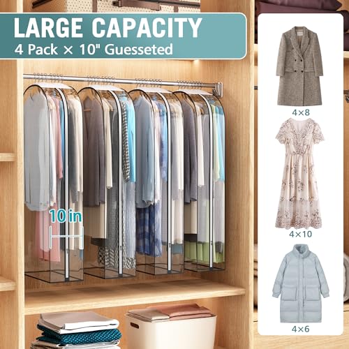 Liuoud Clear Garment Bags For Hanging Clothes - Image 2