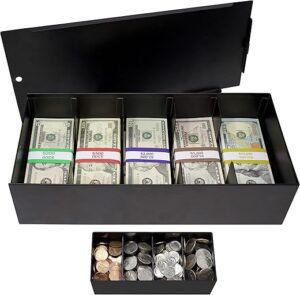 Nadex Lockable Metal Currency Tray With Insert