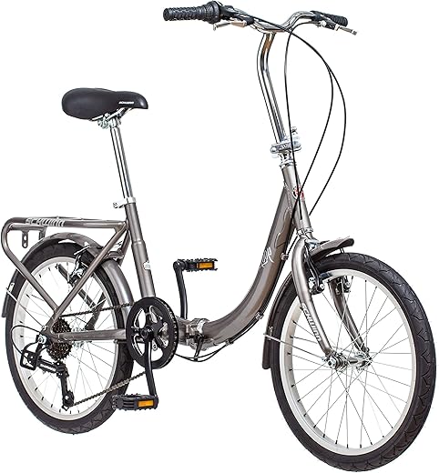 Schwinn Loop Folding Bike, 20-Inch Wheels, 7-Speed