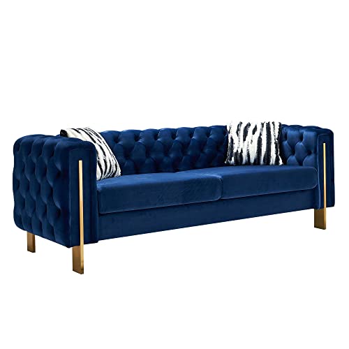 LOPOO Modern Tufted Velvet Sofa, 84.25'' W - Image 3