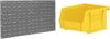Akro-Mils Louvered Steel Wall Panel & AkroBins Containers