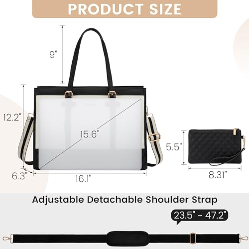 LOVEVOOK Laptop Bag For Women 15.6 Inch - Image 3