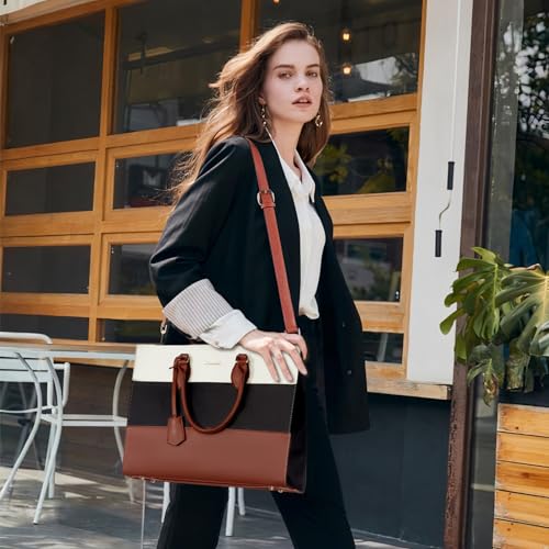 LOVEVOOK Laptop Tote Bag With Clutch Purse - Image 2