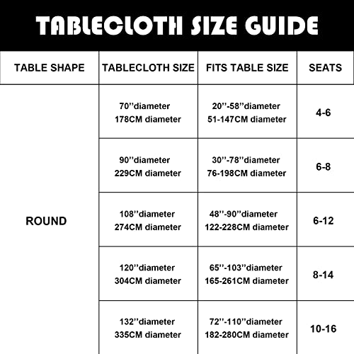 luccido Ivory Round Tablecloth 120 Inches Pack - Image 5