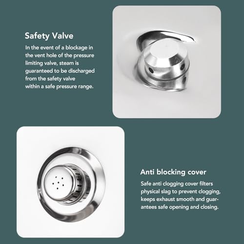 LUCKDANO Stainless Steel Multifunctional Pressure Cooker (2L) - Image 5