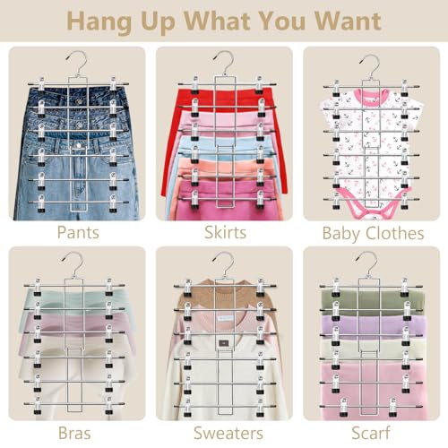 Lumigens Space Saving 6-Tier Skirt Hangers - Image 4