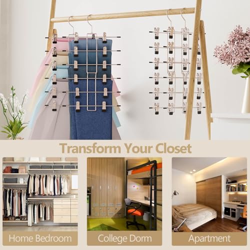 Lumigens Space Saving 6-Tier Skirt Hangers - Image 5