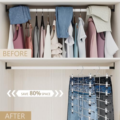 Lumigens Space Saving 6-Tier Skirt Hangers - Image 2