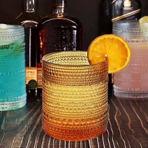 Lumkit Vintage Hobnail Drinking Glasses Set, 8-Piece - Image 5