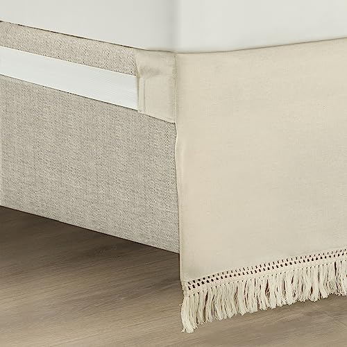 Lush Decor Boho Fringe Tailored Drop Bedskirt, Queen - Image 4