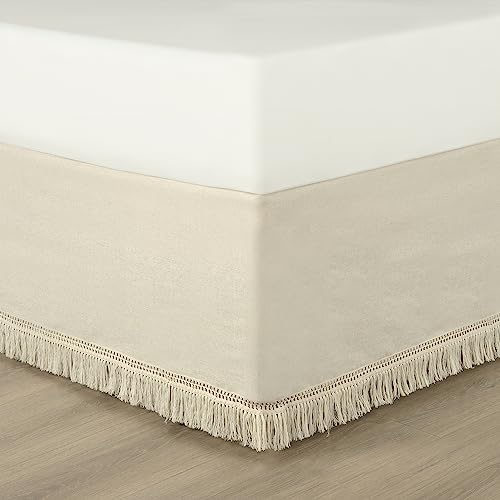 Lush Decor Boho Fringe Tailored Drop Bedskirt, Queen - Image 2