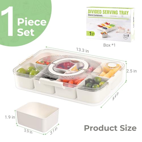 LUXEAR Divided Serving Tray With Lid - Image 3