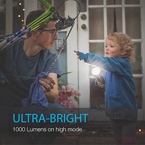 LUXPRO 1000 Lumen Bright LED Flashlight, LP1201 - Image 2