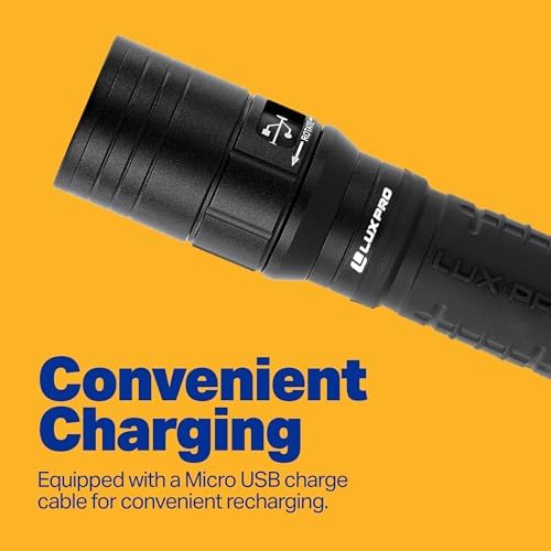 LUXPRO XP980 Pro Series Rechargeable LED Flashlight - Image 5