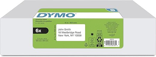 DYMO LW Large Shipping Labels, 2-5/16" x 4