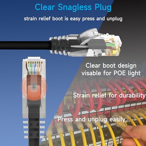 Lysymixs Cat6 Ethernet Patch Cable 6 ft (10 Pack) - Image 4