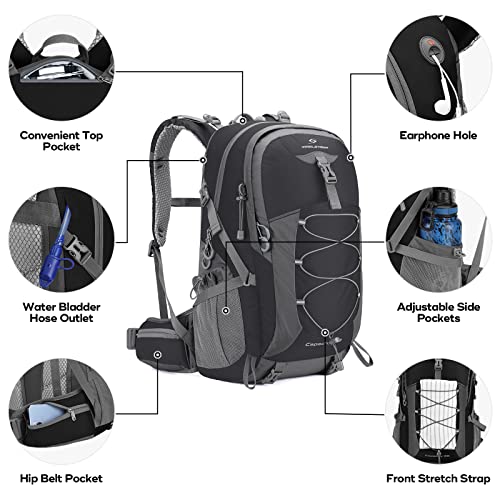 Maelstrom 39L Waterproof Hiking Backpack With Rain Cover - Image 3