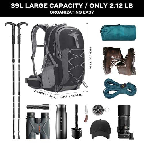 Maelstrom 39L Waterproof Hiking Backpack With Rain Cover - Image 2