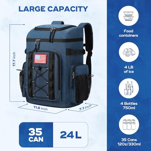 Maelstrom Backpack Cooler, 35 Can Insulated Bag - Image 4