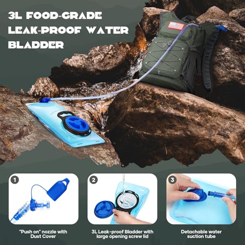 Maelstrom Hydration Backpack With 3L Water Bladder - Image 4