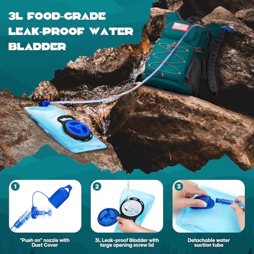 Maelstrom Hydration Backpack With 3L Water Bladder - Image 4