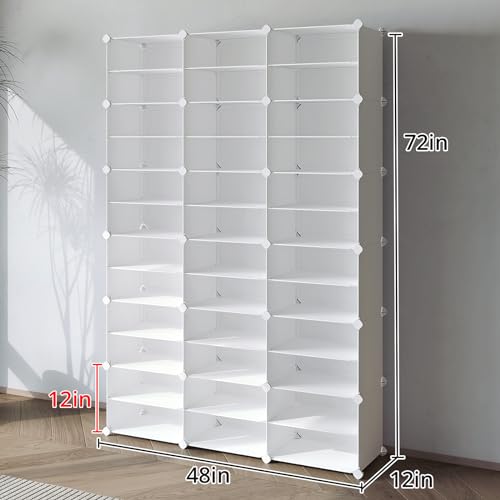 MAGINELS 72 Pair Shoe Rack Organizer Cabinet - Image 3