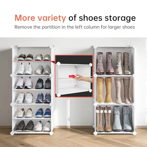 MAGINELS 72 Pair Shoe Rack Organizer Cabinet - Image 5
