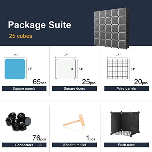 MAGINELS Cube Storage Organizer, Portable Plastic Cabinet - Image 5