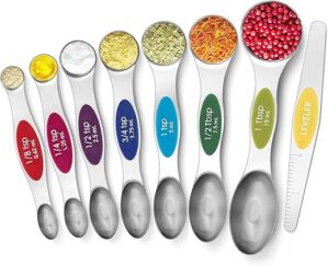 Urbanstrive Magnetic Measuring Spoons Set Stainless Steel