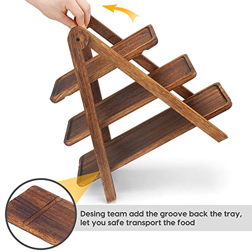 Manspdier Wood 3 Tier Serving Tray Stand - Image 3