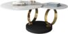 EXCEI Marble Coffee Table With Steel Legs
