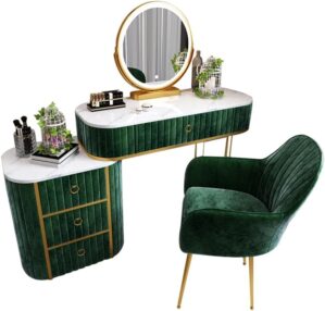 Suuim Marble Dressing Table Bedroom Storage Cabinet