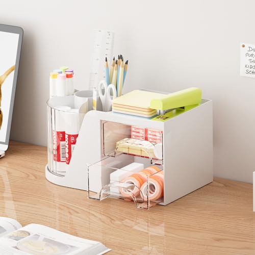 Marbrasse Desk Organizer With 360° Rotating Holder - Image 4