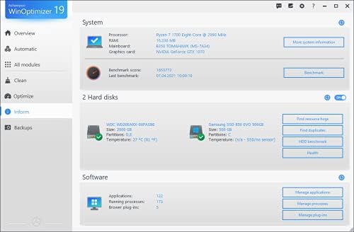 Markt + Technik WinOptimizer 19 - 10 User - Superior Performance - Image 3
