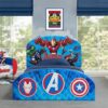 Delta Children Marvel Avengers Upholstered Twin Bed