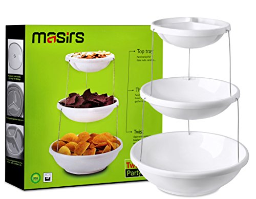 Masirs Collapsible 3-Tier Bowl: Decorative Design - Image 5