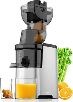 Canoly Masticating Juicer, 4.1-Inch Powerful Slow Juicer
