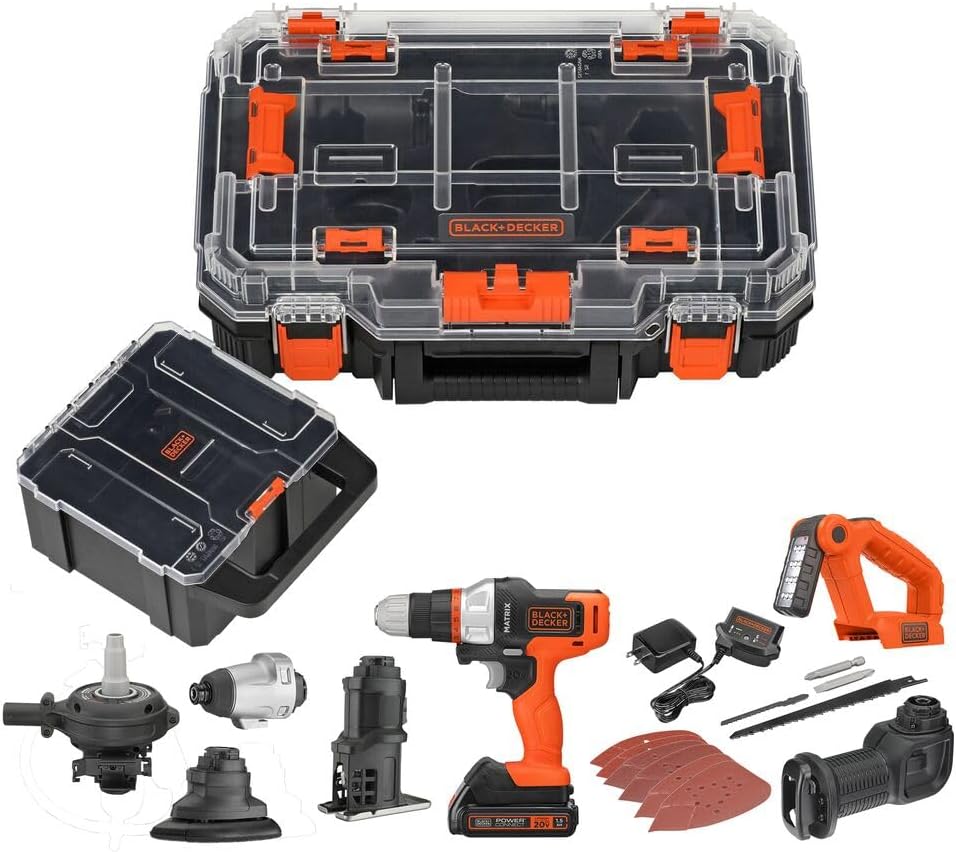BLACK+DECKER Matrix™ 20V MAX* 7 Kit In Storage