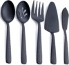 FULLYWARE Matte Black Large Serving Utensil Set